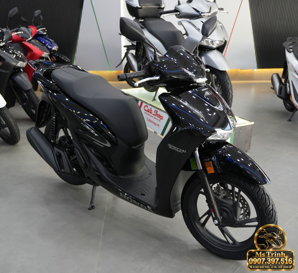 Honda SH150i Ý đen bóng 2027 tại Tây Ninh - Sơn bóng lịch sự, tiện ích cho mỗi ngày
