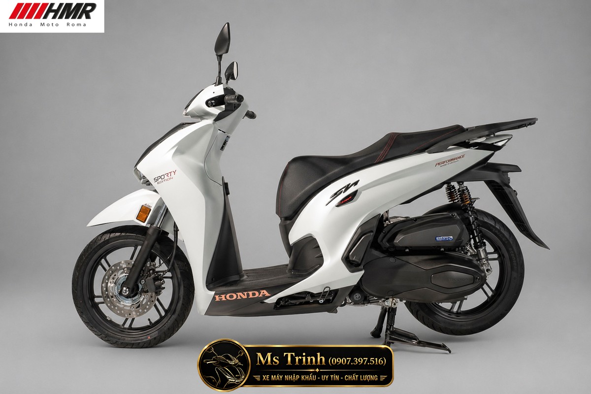 Honda SH350i nhập Ý 2026 tại Tây Ninh - SH350i Sporty Trắng Nhám, Xám Bóng Đẳng Cấp Chuẩn Ý