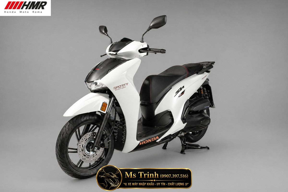 Honda SH350i nhập Ý 2026 tại Tây Ninh - SH350i Sporty Trắng Nhám, Xám Bóng Đẳng Cấp Chuẩn Ý