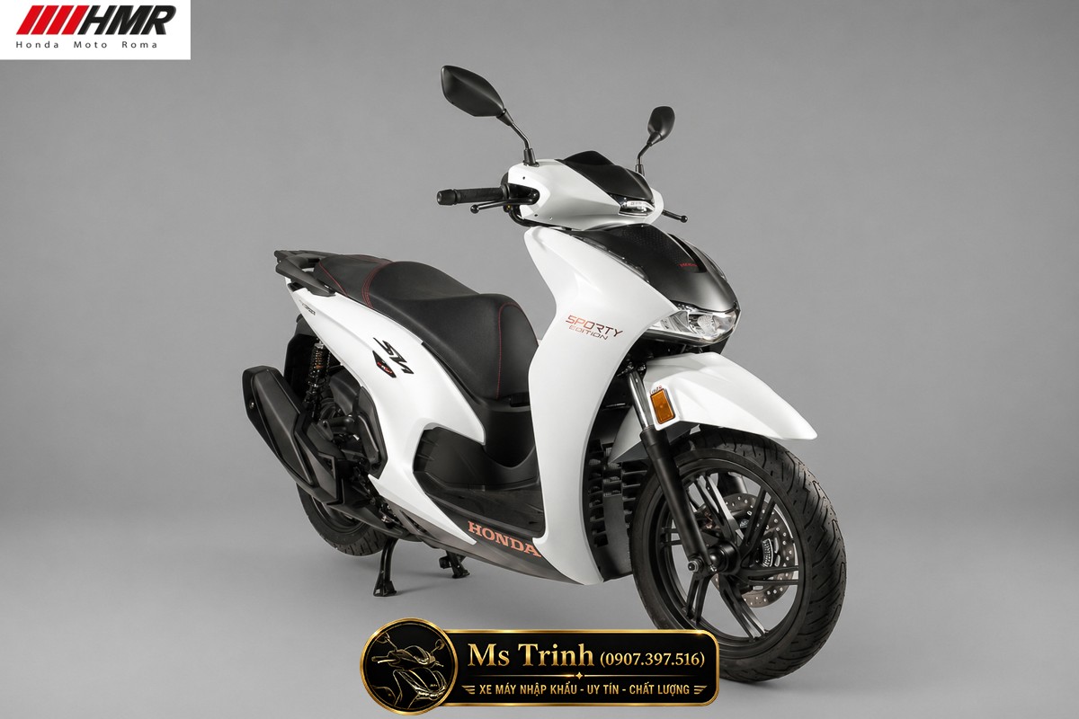 Honda SH350i nhập Ý 2026 tại Tây Ninh - SH350i Sporty Trắng Nhám, Xám Bóng Đẳng Cấp Chuẩn Ý