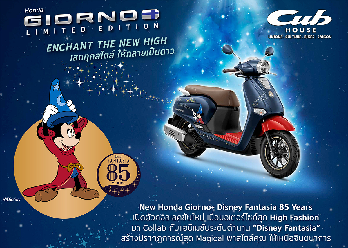Honda Giorno+ Disney Fantasia 85, Bản Giới Hạn 2.000 xe tại Tây Ninh