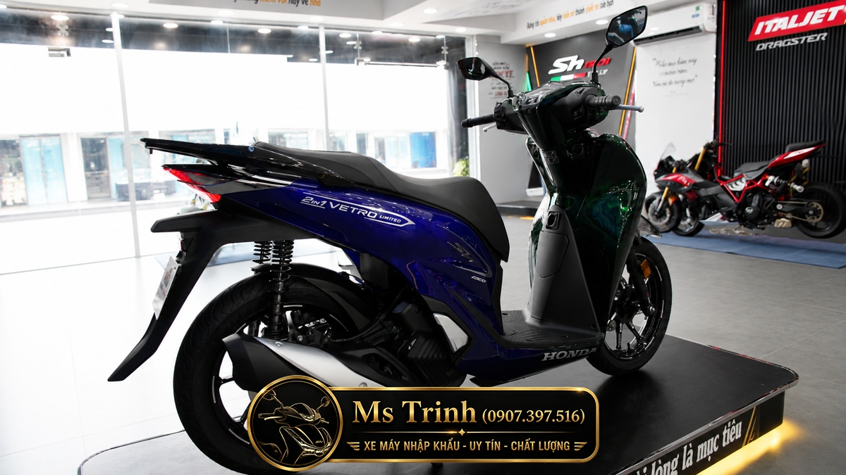Honda SH150i Vetro Green - Sapphire tại Tây Ninh: SH Ý Limited 200 xe