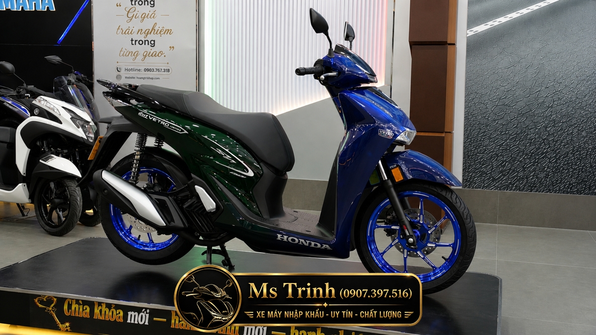 Honda SH150i Vetro Sapphire - Green tại Tây Ninh: SH Ý 2 trong 1 giới hạn 200 xe