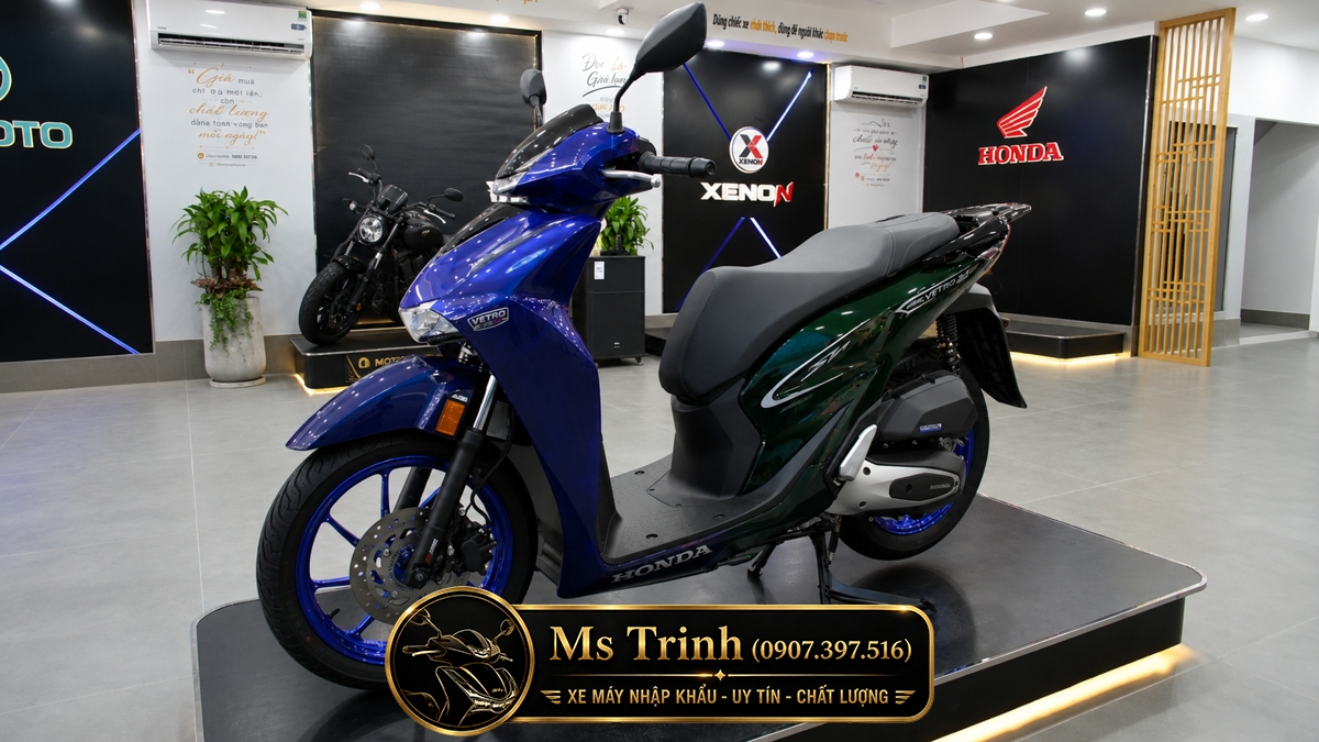 Honda SH150i Vetro Sapphire - Green tại Tây Ninh: SH Ý 2 trong 1 giới hạn 200 xe