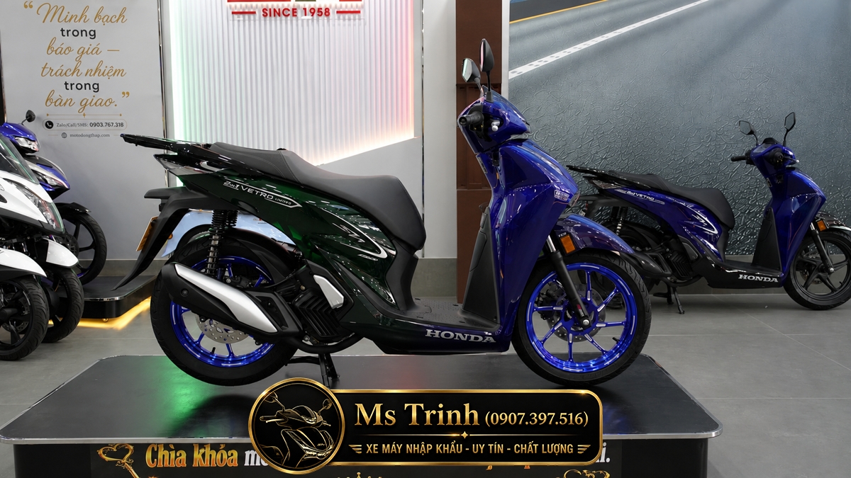 Honda SH150i Vetro Sapphire - Green tại Tây Ninh: SH Ý 2 trong 1 giới hạn 200 xe