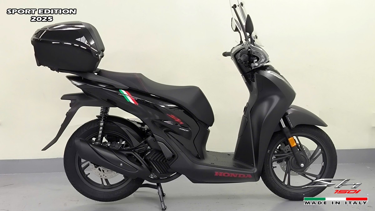 Honda SH150i 2025 Italy Sport Edition Màu Đen, Nhập Chính Hãng, Giá Rẻ tại Tây Ninh