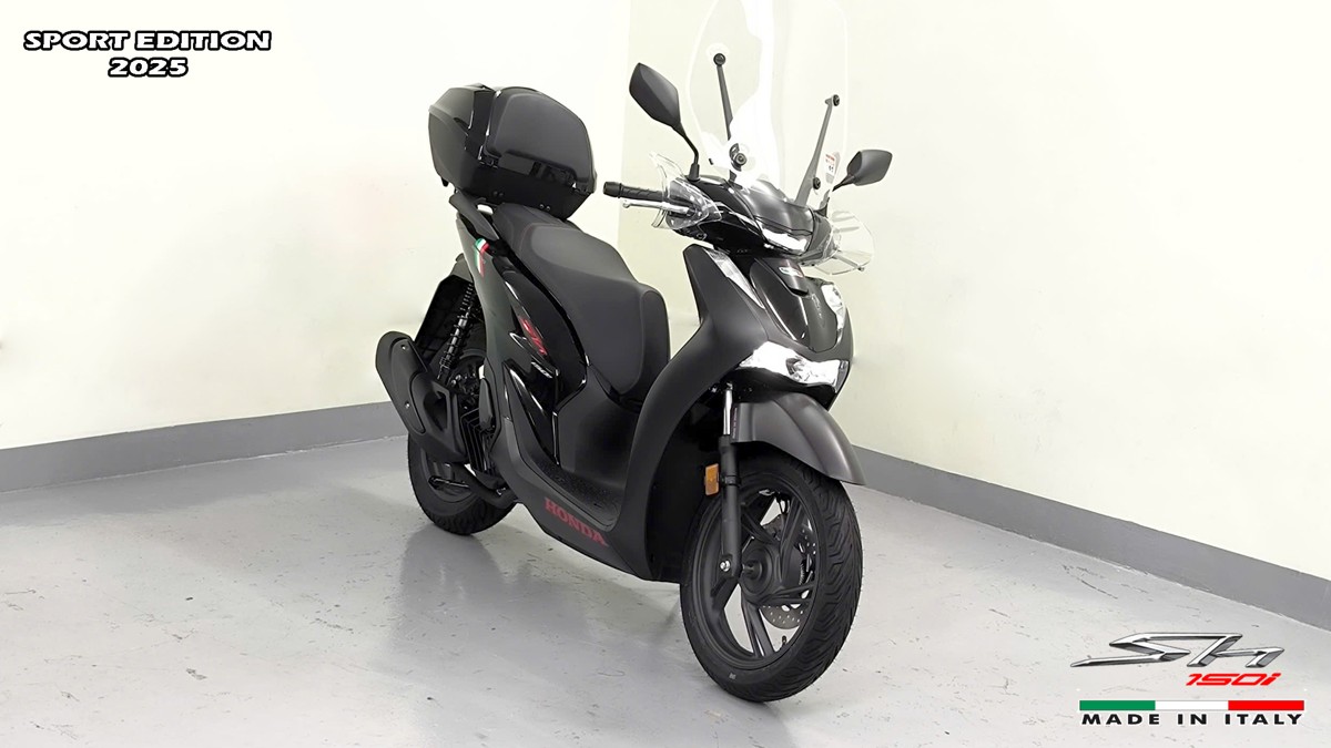 Honda SH150i 2025 Italy Sport Edition Màu Đen, Nhập Chính Hãng, Giá Rẻ tại Tây Ninh
