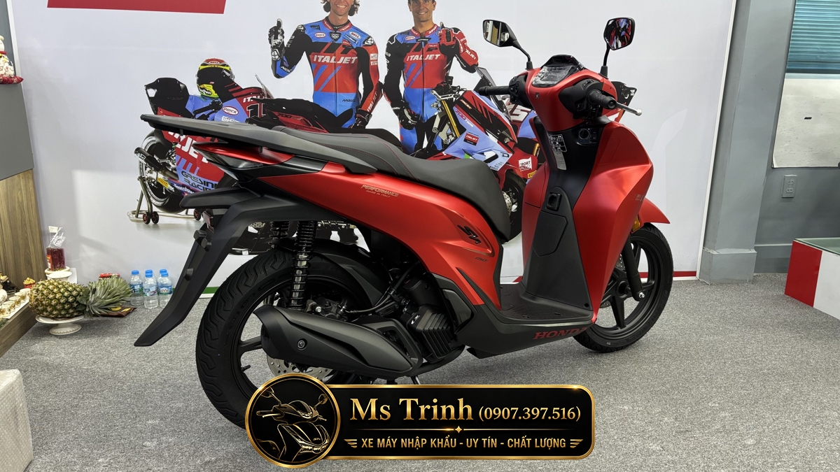 Honda SH150 Ý 2026 màu đỏ Sporty New Concept tại Tây Ninh: Giá trị khác biệt của một chiếc SH nhập khẩu
