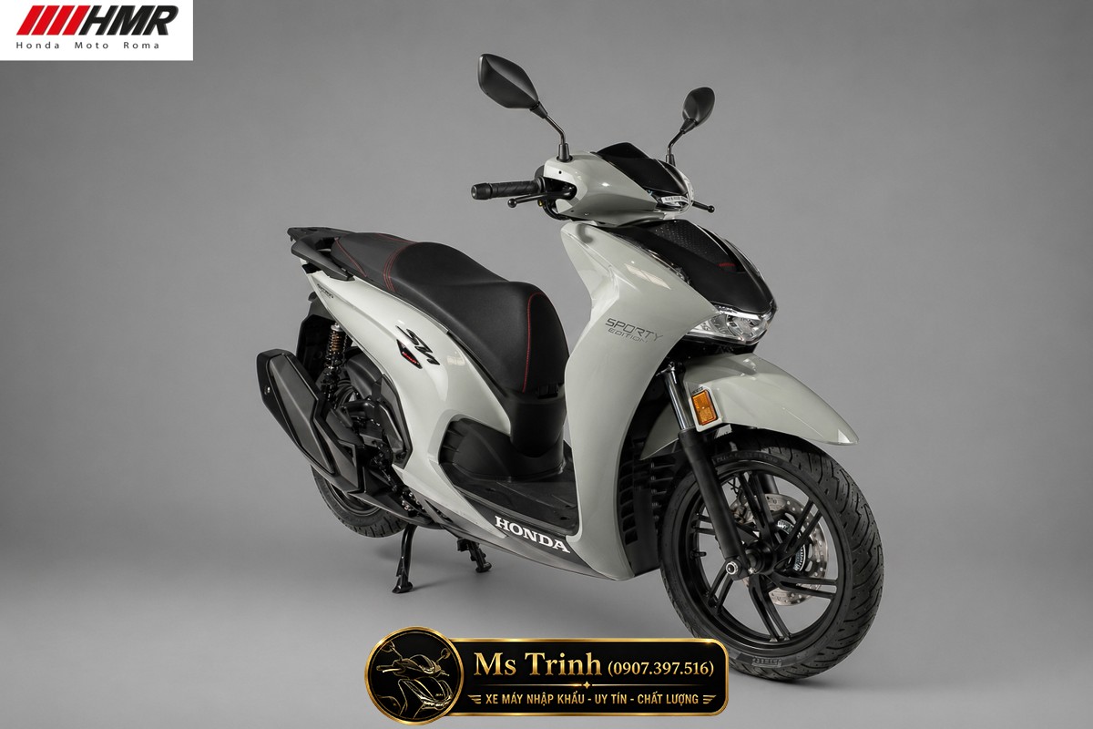 Honda SH350i nhập Ý 2026 tại Tây Ninh - SH350i Sporty Trắng Nhám, Xám Bóng Đẳng Cấp Chuẩn Ý