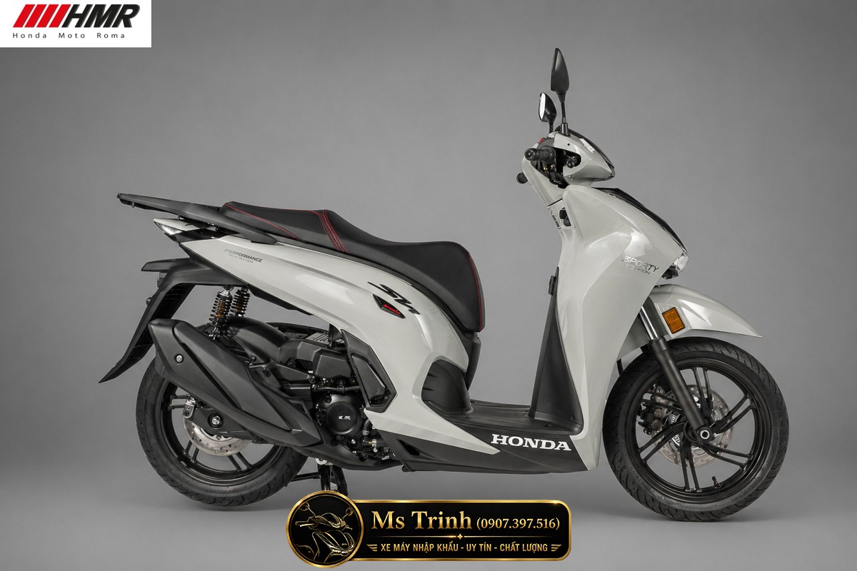 Honda SH350i nhập Ý 2026 tại Tây Ninh - SH350i Sporty Trắng Nhám, Xám Bóng Đẳng Cấp Chuẩn Ý