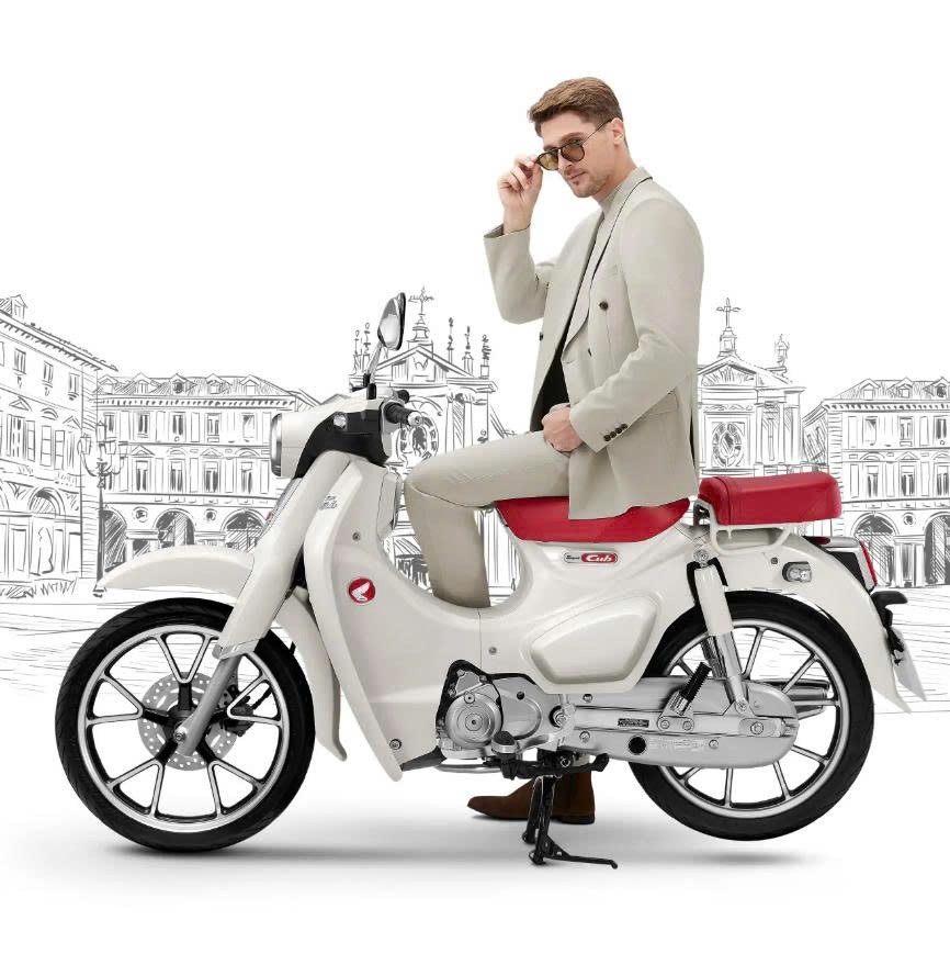 Honda Super Cub 125 Custom Edition Thái Lan 2025 màu trắng tại Tây Ninh