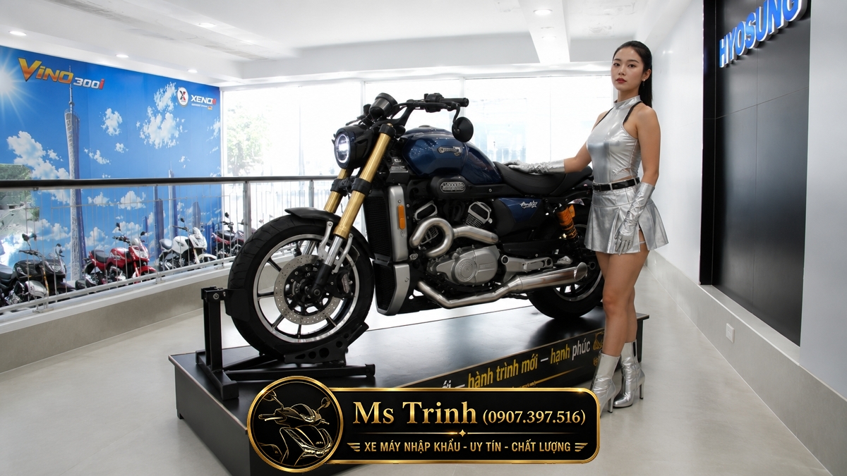 Hyosung GV350X tại Tây Ninh - Cruiser 350cc Phong Cách Mỹ Cơ Bắp, Cá Tính