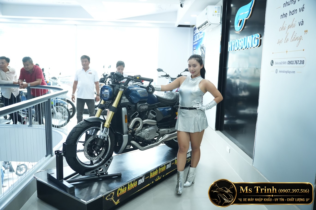 Hyosung GV350X tại Tây Ninh - Cruiser 350cc Phong Cách Mỹ Cơ Bắp, Cá Tính