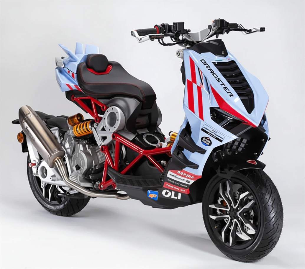 Italjet Dragster 300 Gresini Racing Tại Tây Ninh - Chiếc Scooter Ý Khiến Dân Chơi Xe Phải Ngoái Nhìn