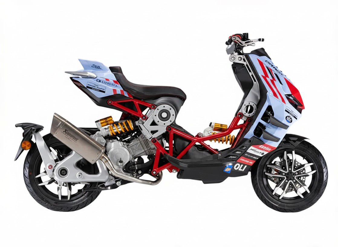 Italjet Dragster 300 Gresini Racing Tại Tây Ninh - Chiếc Scooter Ý Khiến Dân Chơi Xe Phải Ngoái Nhìn