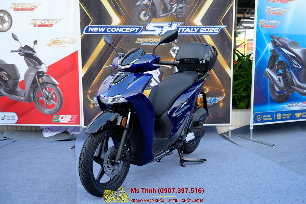 Honda SH150 Vetro Blue 2026 Limited Edition - Siêu phẩm SH Ý dàn áo xanh trong suốt cực hiếm tại Tây Ninh