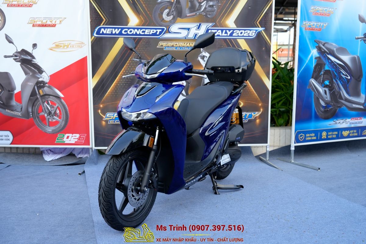 Honda SH150 Vetro Blue 2026 Limited Edition - Siêu phẩm SH Ý dàn áo xanh trong suốt cực hiếm tại Tây Ninh