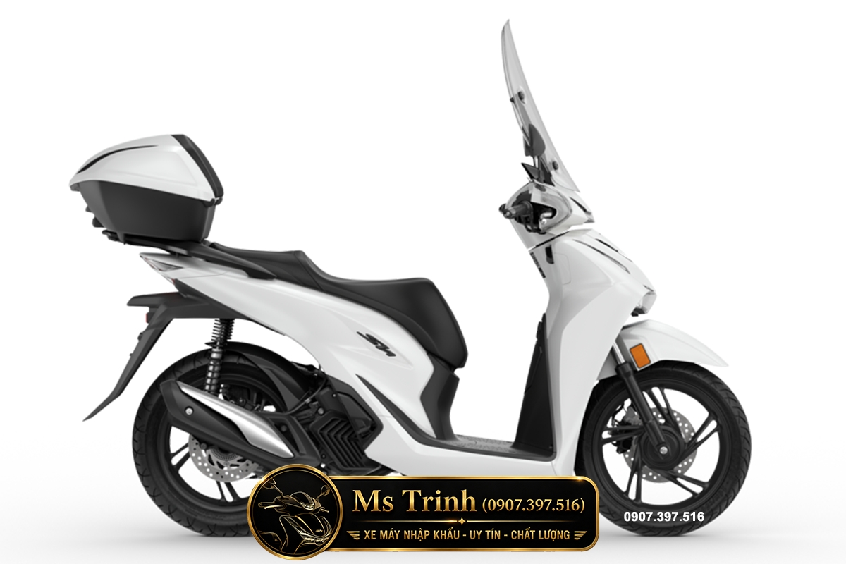 Honda SH150i Ý 2026 màu trắng Pearl nhập khẩu chính ngạch từ Honda Italia