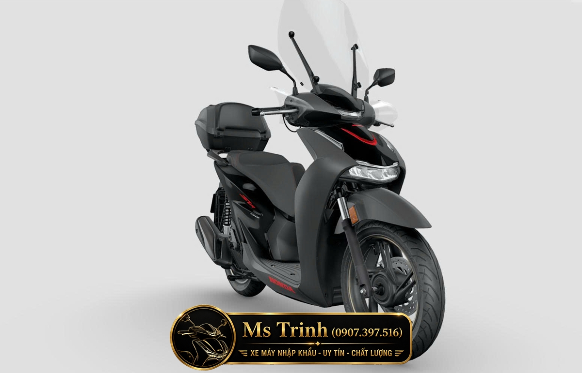 Honda SH150i Italia 2026 Standard nhìn trực diện với đầu xe thiết kế hiện đại