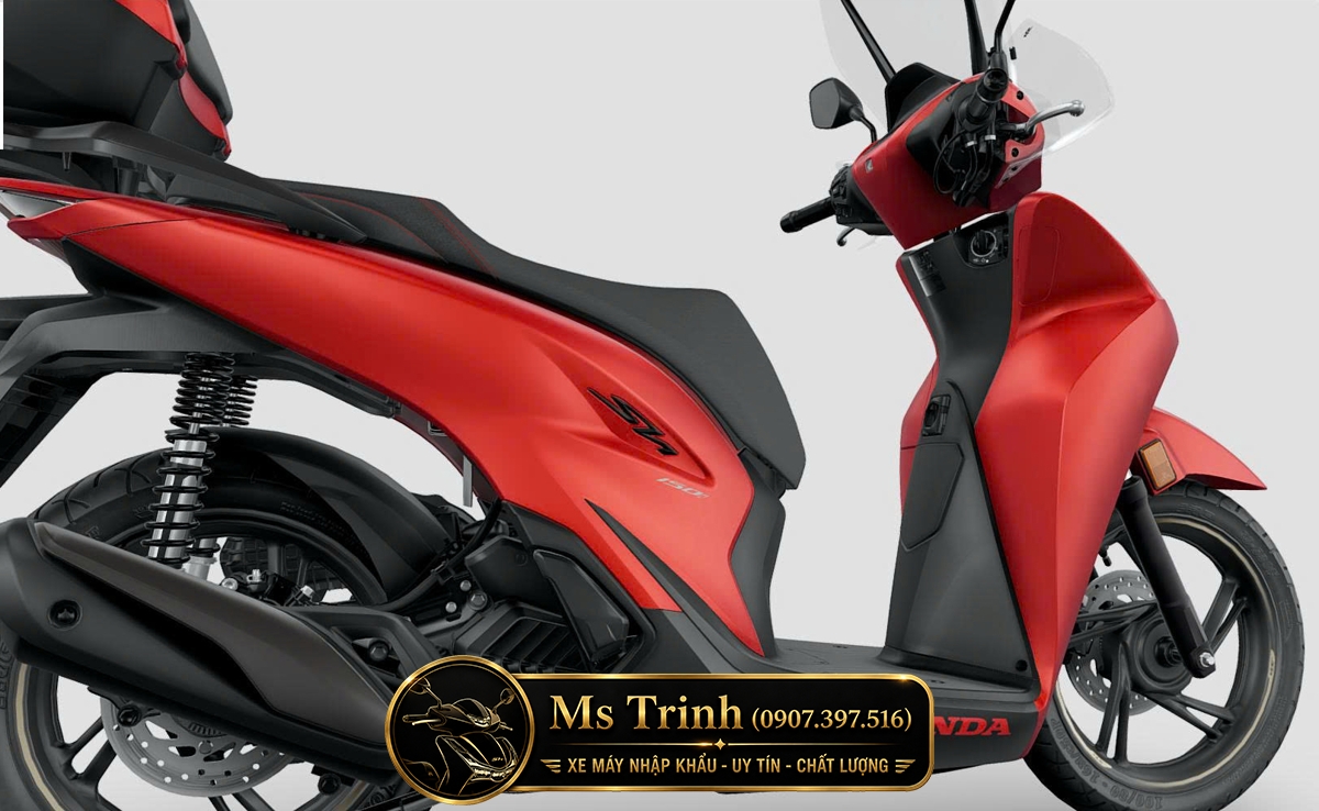 Honda SH150i Ý 2026 Standard gồm trắng đen đỏ và xám bạc nhập chính ngạch