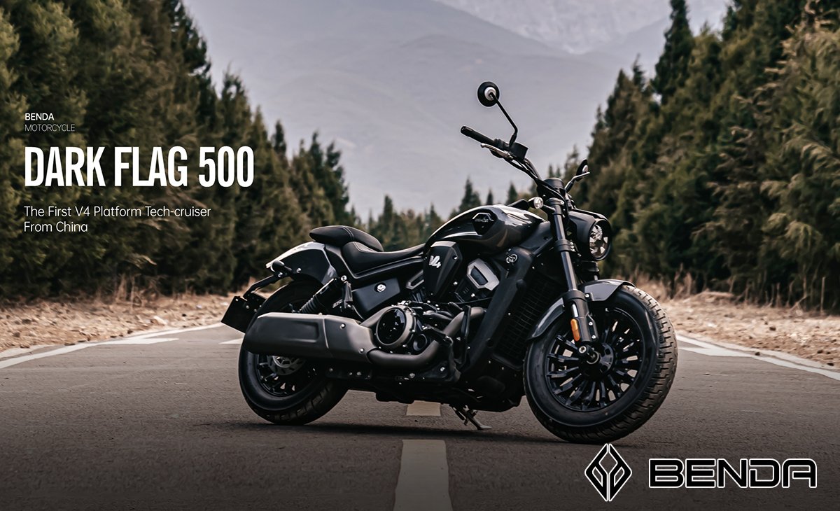 Benda Drak Flag 500, Động Cơ V4, Phuộc Nâng Điện, TCS, ABS tại Tây Ninh