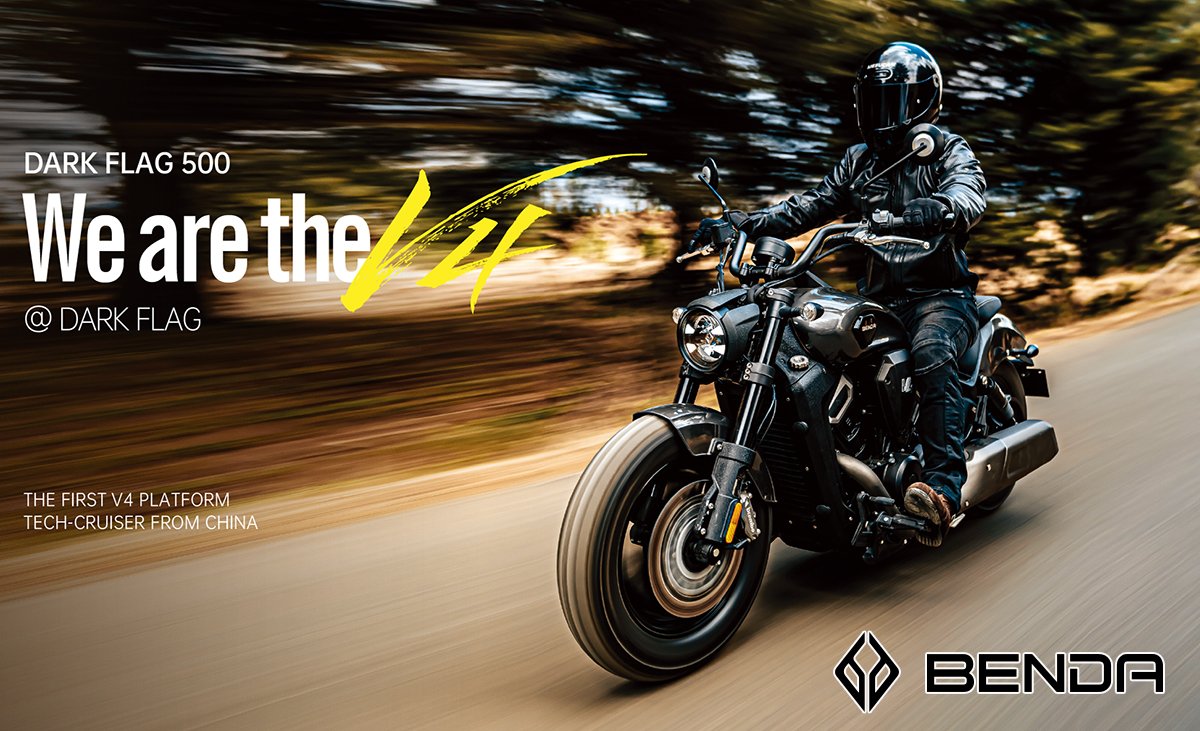 Benda Drak Flag 500, Động Cơ V4, Phuộc Nâng Điện, TCS, ABS tại Tây Ninh